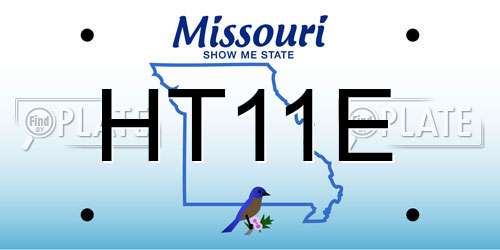 HT11E Missouri License Plate