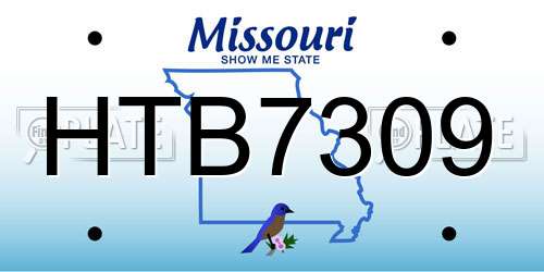 HTB7309 Missouri License Plate