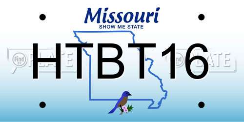 HTBT16 Missouri License Plate