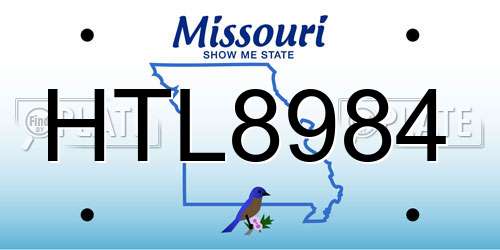 HTL8984 Missouri License Plate