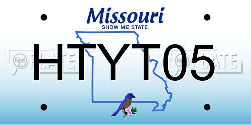 HTYT05 Missouri License Plate
