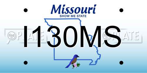 I130MS Missouri License Plate