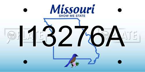 I13276A Missouri License Plate