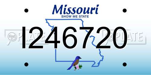 I246720 Missouri License Plate
