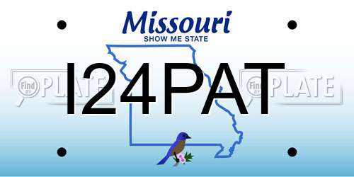I24PAT Missouri License Plate