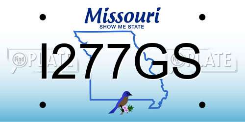I277GS Missouri License Plate