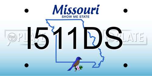 I511DS Missouri License Plate