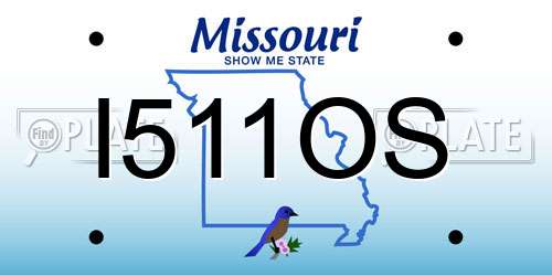 I511OS Missouri License Plate