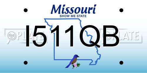 I511QB Missouri License Plate