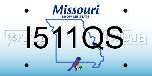 I511QS Missouri License Plate