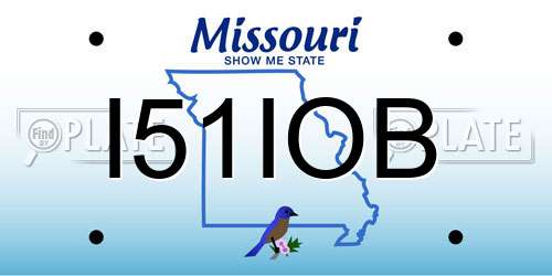 I51IOB Missouri License Plate