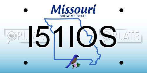 I51IOS Missouri License Plate