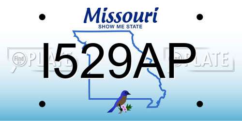 I529AP Missouri License Plate