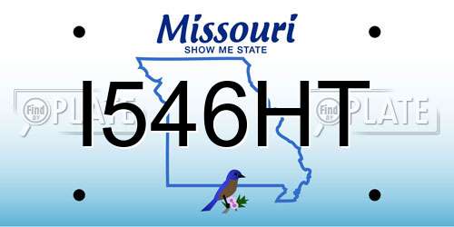 I546HT Missouri License Plate