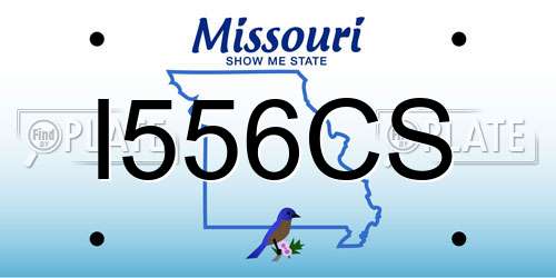 I556CS Missouri License Plate