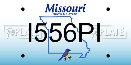 I556PI Missouri License Plate