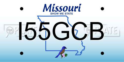 I55GCB Missouri License Plate
