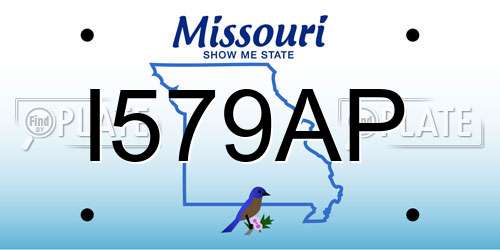 I579AP Missouri License Plate