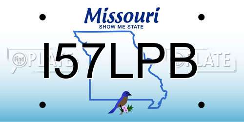I57LPB Missouri License Plate