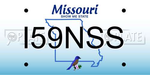I59NSS Missouri License Plate