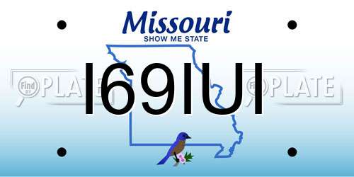 I69IUI Missouri License Plate