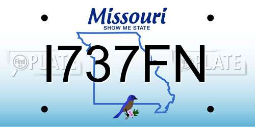 I737FN Missouri License Plate