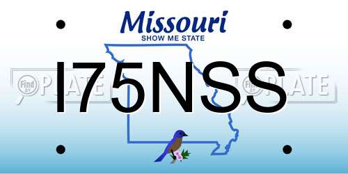 I75NSS Missouri License Plate