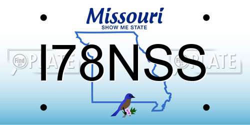 I78NSS Missouri License Plate