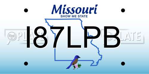 I87LPB Missouri License Plate