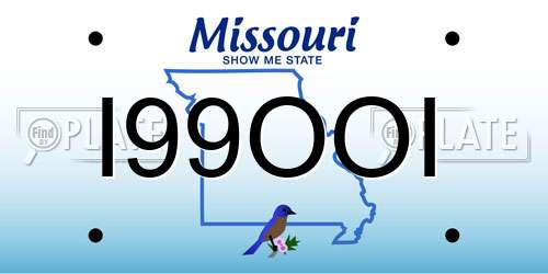 I99OOI Missouri License Plate
