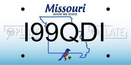 I99QDI Missouri License Plate