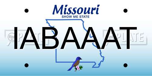 IABAAAT Missouri License Plate