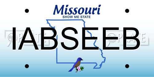 IABSEEB Missouri License Plate