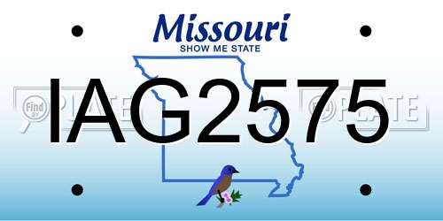 IAG2575 Missouri License Plate