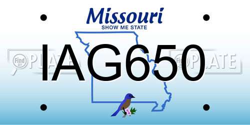 IAG650 Missouri License Plate