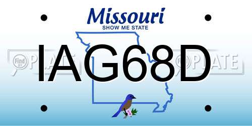 IAG68D Missouri License Plate