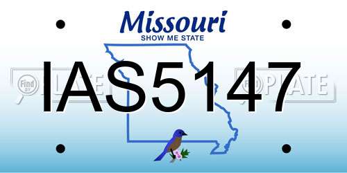 IAS5147 Missouri License Plate