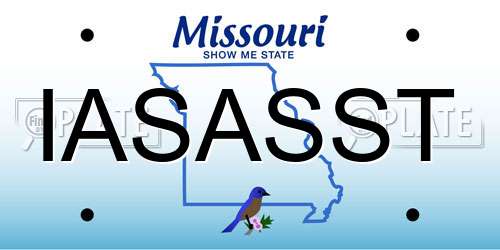 IASASST Missouri License Plate