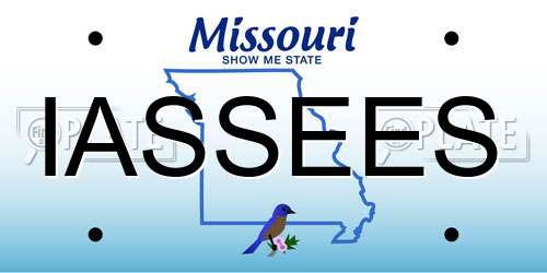 IASSEES Missouri License Plate