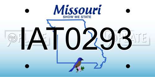 IAT0293 Missouri License Plate