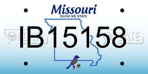 IB15158 Missouri License Plate