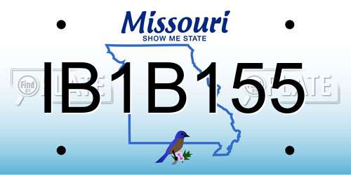 IB1B155 Missouri License Plate