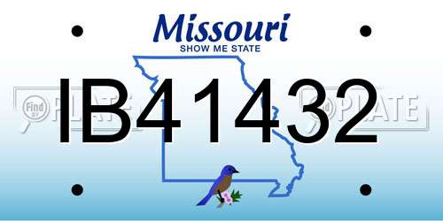 IB41432 Missouri License Plate