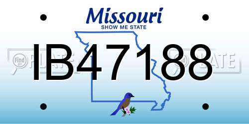 IB47188 Missouri License Plate