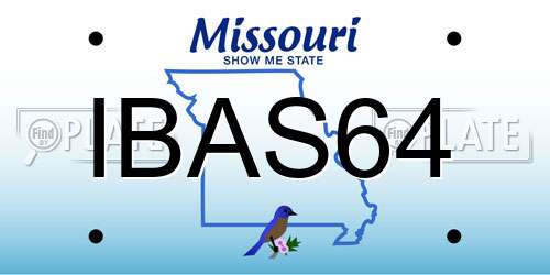 IBAS64 Missouri License Plate
