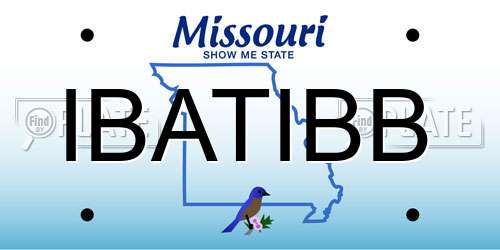 IBATIBB Missouri License Plate