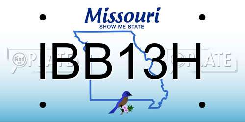 IBB13H Missouri License Plate