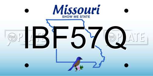IBF57Q Missouri License Plate