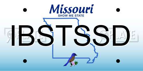 IBSTSSD Missouri License Plate