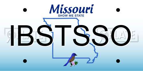 IBSTSSO Missouri License Plate